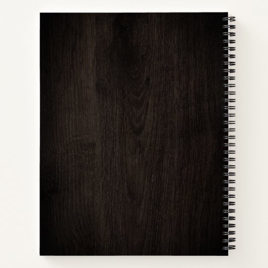 Spiralfolien für Holz Notizblock (Rückseite)