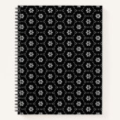 Spiralfolien für Schwarz-Weiß-Muster Notizblock (Vorderseite)