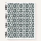 Spiralfolien in grauen und weißen Fassaden Notizblock (Vorderseite)