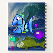 Spiralfolienfisch Notizblock (Rückseite)