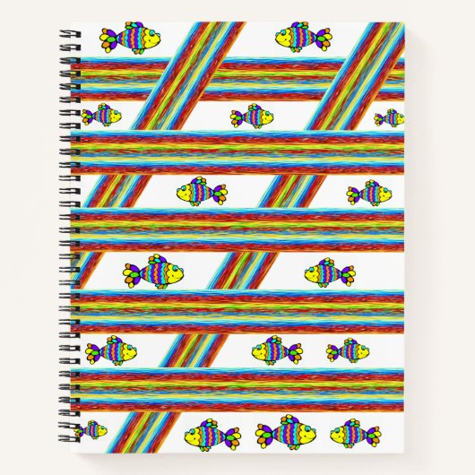 Spiralfolienfisch Notizblock (Vorderseite)