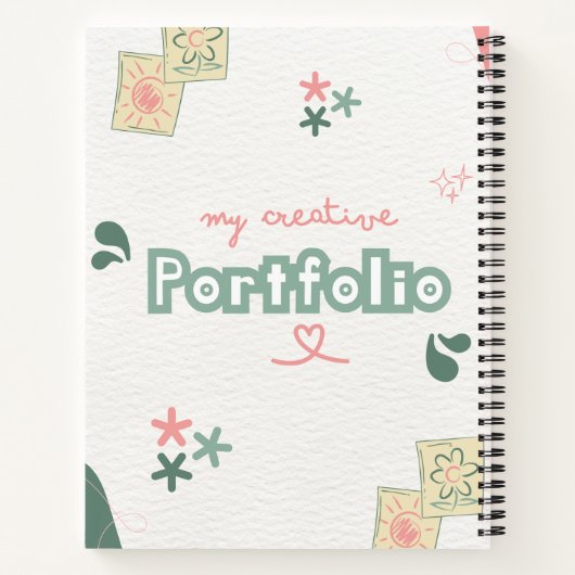 Spiralfolioproduktion Notizblock (Rückseite)