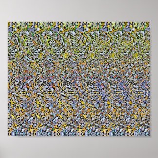 Spiralformen - Versteckter 3D-Druck Poster