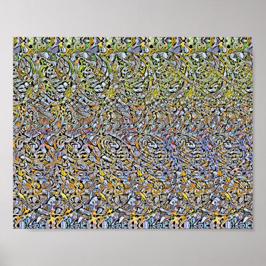 Spiralformen - Versteckter 3D-Druck Poster (Vorne)