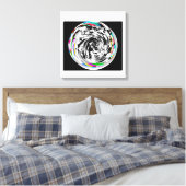Spiralförmig erneut leinwanddruck (Insitu (Schlafzimmer))