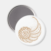 spiralförmig gelb magnet (Vorderseite/Rückseite)