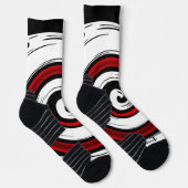 Spiralförmige flüssige Zirkulation moderne schwarz Socken (Rechts)