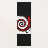 Spiralförmige flüssige Zirkulation moderne schwarz Yogamatte (Rückseite)