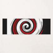 Spiralförmige flüssige Zirkulation moderne schwarz Yogamatte (Vorderseite (Horizontal))