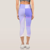 Spiralförmige Pastellfarben Obre Lilac Capri Leggings (Rückseite)