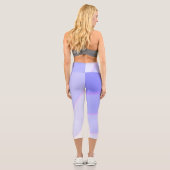 Spiralförmige Pastellfarben Obre Lilac Capri Leggings (Rückseite)