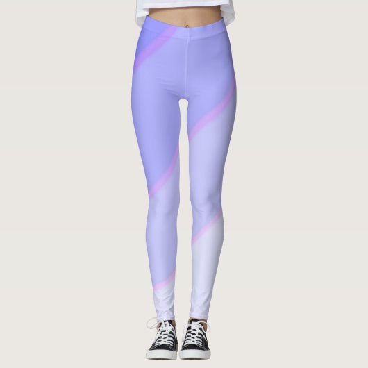 Spiralförmige Pastellfarben Obre Lilac Leggings (Vorderseite)