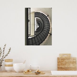 Spiralförmiger Aufstieg - St. Augustine Leuchtturm Poster