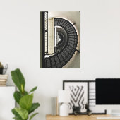 Spiralförmiger Aufstieg - St. Augustine Leuchtturm Poster (Heimbüro)