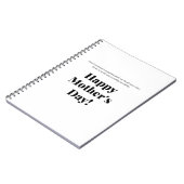 Spiralfotonotizbuch Notizblock (Linke Seite)