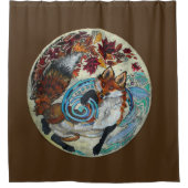 Spiralfox Duschvorhang (Vorderseite)