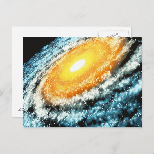 Spiralgalaxie 4 postkarte (Vorne/Hinten)