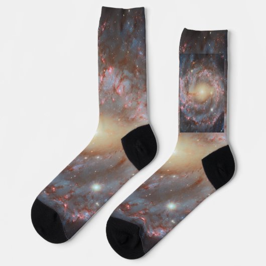 Spiralgalaxie-Crewsocken Socken (Linkes Detail)