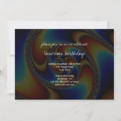 Spiralgalaxie - Fraktal Kunst Einladung (Rückseite)