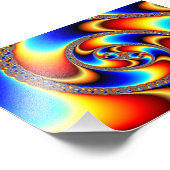 Spiralgalaxie - Fraktal Kunst Fotodruck (Ecke)