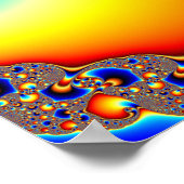 Spiralgalaxie - Fraktal Kunst Poster (Ecke)