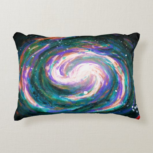 Spiralgalaxie im Weltraum für MacBook Pro Dekokissen (Vorderseite)