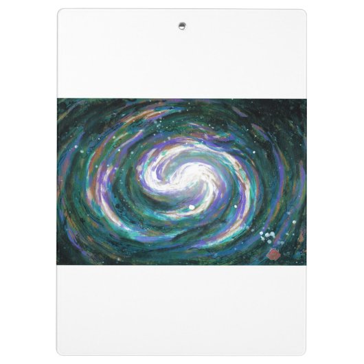 Spiralgalaxie im Weltraum Klemmbrett (Rückseite)