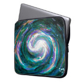 Spiralgalaxie im Weltraum Laptopschutzhülle (Vorderseite Links)