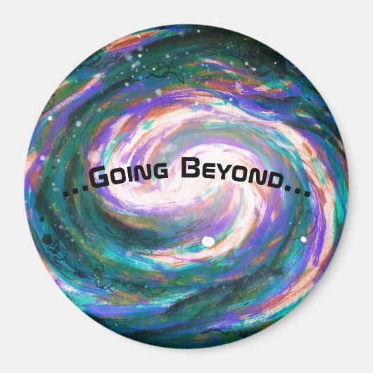 Spiralgalaxie im Weltraum Magnet (Vorne)