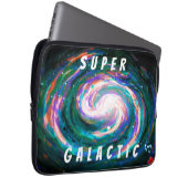 Spiralgalaxie in Space Super Galactic Laptopschutzhülle (Vorne Rechts)