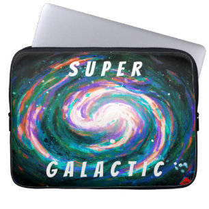 Spiralgalaxie in Space Super Galactic Laptopschutzhülle