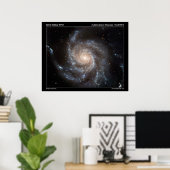 Spiralgalaxie M101 Poster (Heimbüro)