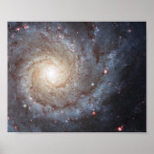 Spiralgalaxie M74 10x8 Poster (Vorne)