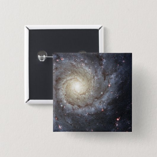 Spiralgalaxie M74 Button (Vorne & Hinten)