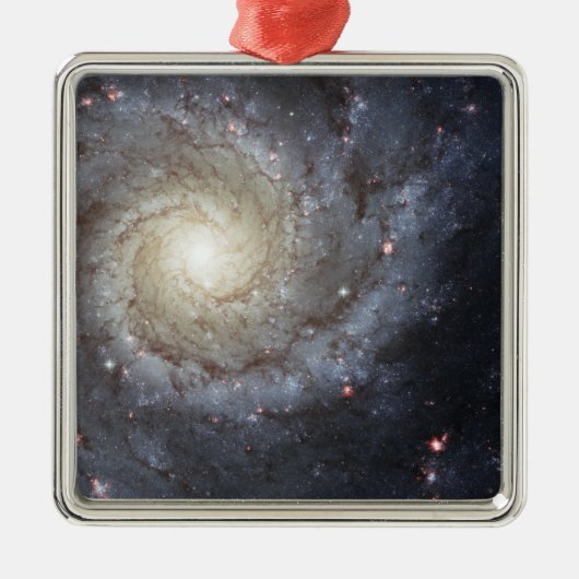Spiralgalaxie M74 Ornament Aus Metall (Vorne)