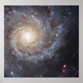 Spiralgalaxie M74 Poster (Vorne)