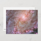 Spiralgalaxie M83, Ablaze mit Sternenbildung. Postkarte (Vorne/Hinten)
