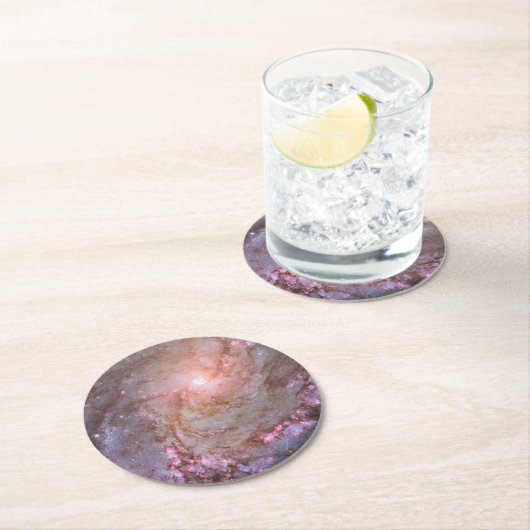 Spiralgalaxie M83, Ablaze mit Sternenbildung. Runder Pappuntersetzer (Vor Ort)