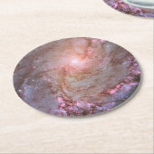 Spiralgalaxie M83, Ablaze mit Sternenbildung. Runder Pappuntersetzer (Angewinkelt)