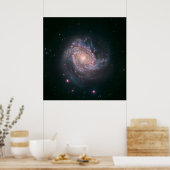 Spiralgalaxie M83 (NASA) Poster (Küche)