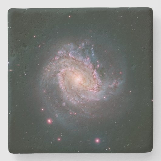 Spiralgalaxie M83 (NASA) Steinuntersetzer (Vorderseite)