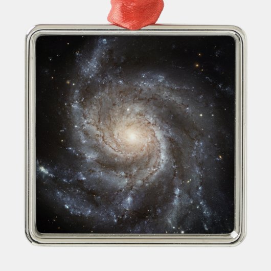 Spiralgalaxie Messier 101 Ornament Aus Metall (Vorne)
