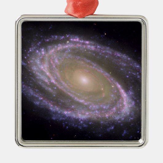 Spiralgalaxie Messier 81 Silbernes Ornament (Vorne)