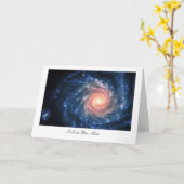 Spiralgalaxie NGC 1232 - I Liebe You Mama Karte (Gelbe Blume)