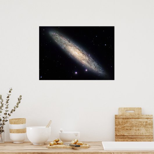Spiralgalaxie NGC 253 Poster (Küche)