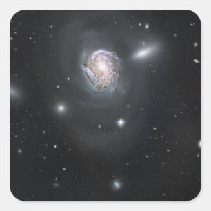 Spiralgalaxie NGC 4911 Quadratischer Aufkleber