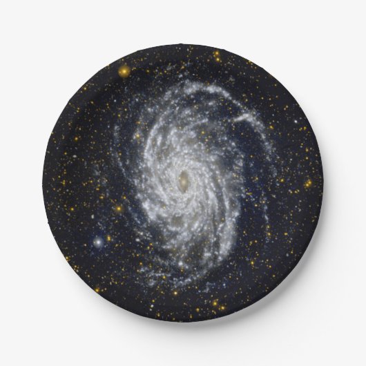 Spiralgalaxie Pappteller (Vorderseite)