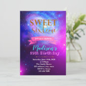 Spiralgalaxie Party Einladung (Stehend Vorderseite)