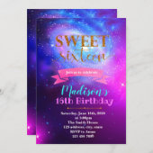 Spiralgalaxie Party Einladung (Vorne/Hinten)