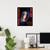 Spiralgalaxie Poster (Heimbüro)